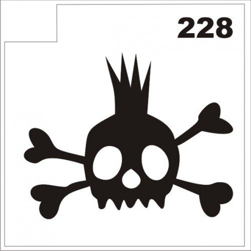 Трафарет для блеск-тату