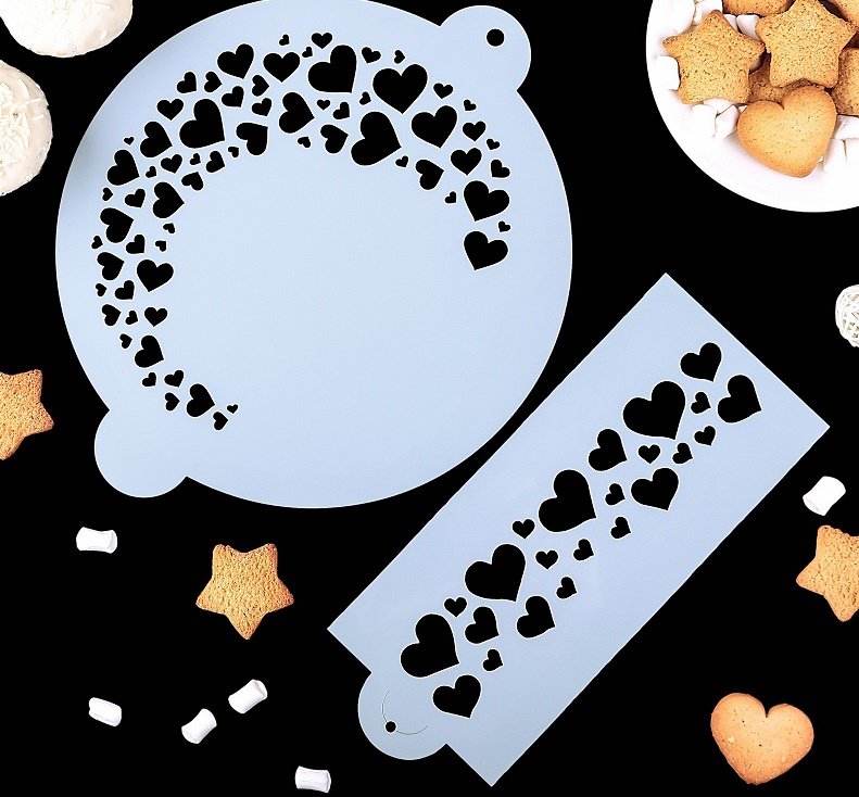 Трафареты для украшения выпечки