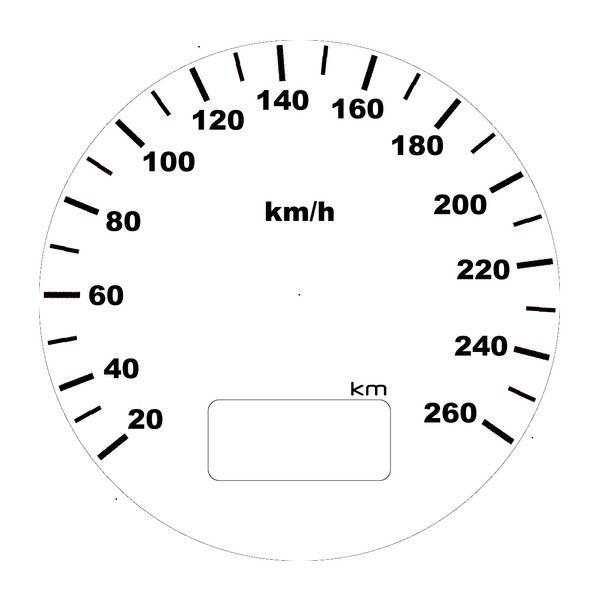 Шкала спидометр 100