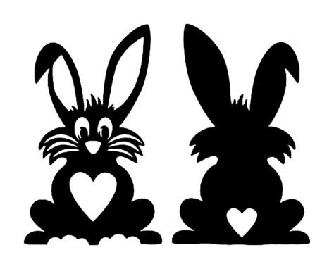 Трафарет зайца