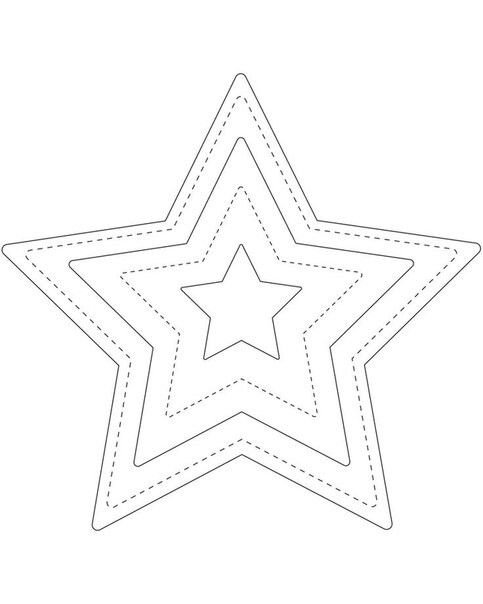 Трафарет звезды