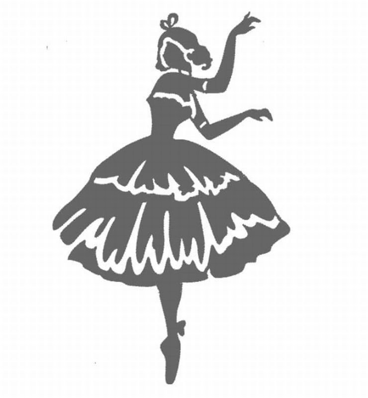 Шаблон балерины для вырезания