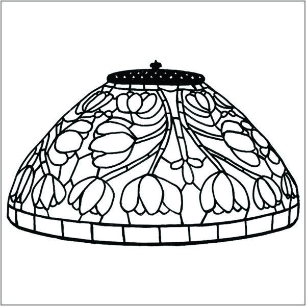 Тиффани мозаика абажур