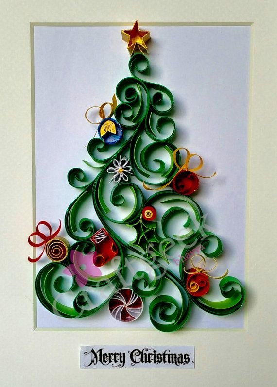 Елка в технике квиллинг