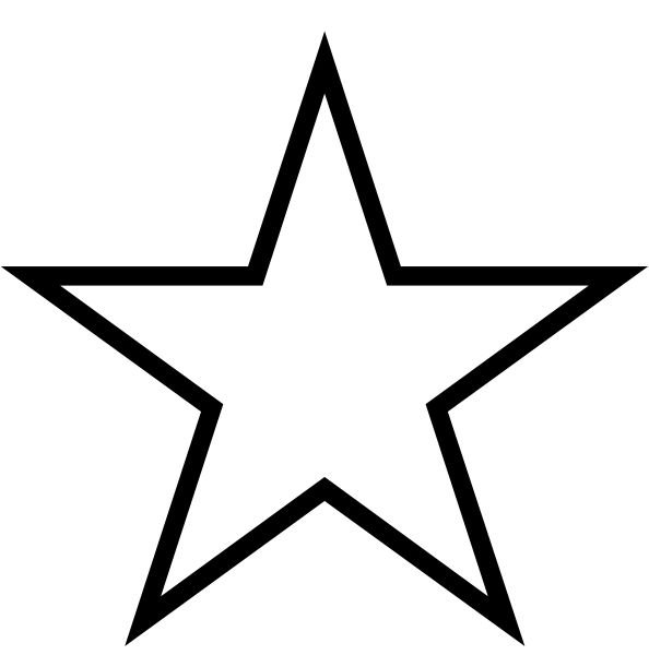 Звезда контур