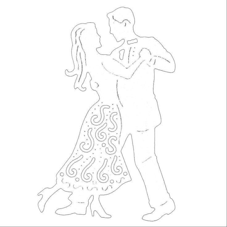 Трафарет подарок для вырезания