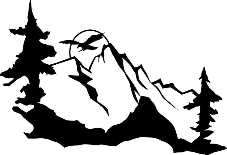 Силуэтный пейзаж