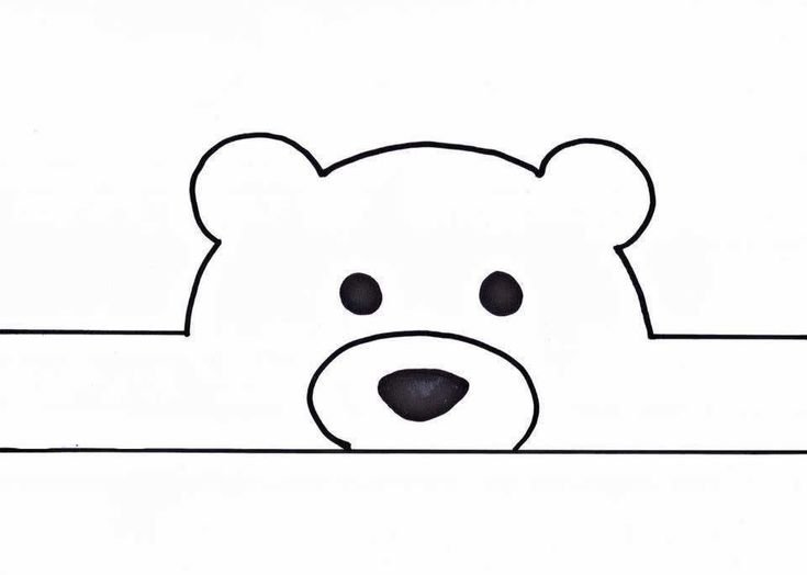 Белый мишка маска