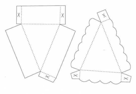 Кусок торта из бумаги шаблон