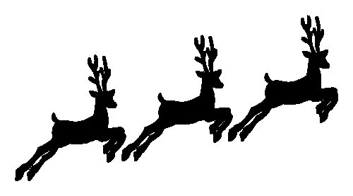 Трафарет "олени"