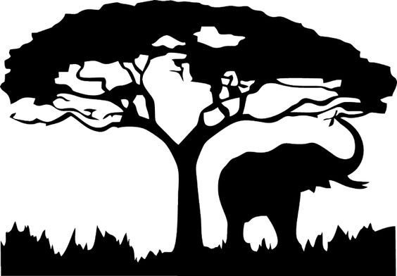 Силуэты природы и животных