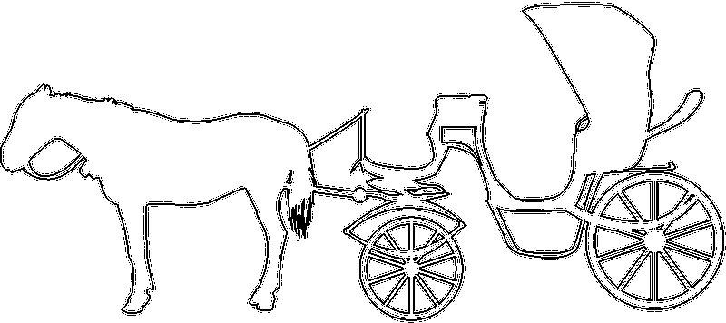 Карета трафарет