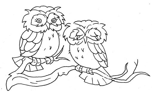 Раскраска Сова