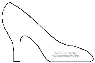 Шаблон туфельки