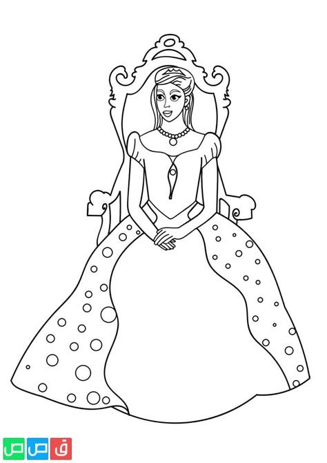 Королева картинка для детей раскраска
