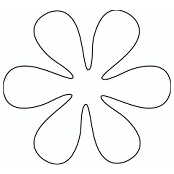 Трафареты цветов для поделок