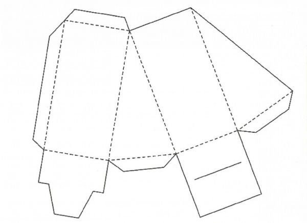 Кусочки торта из бумаги шаблон