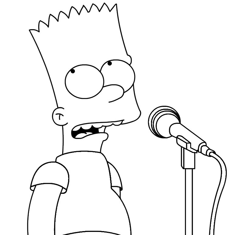 Барт симпсон рисунок