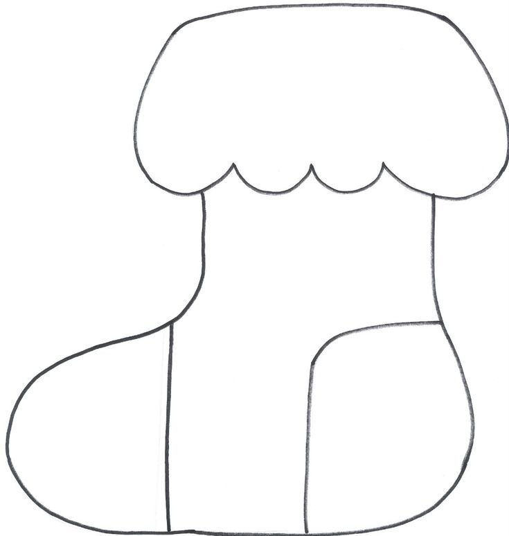 Трафарет для пряников сапог