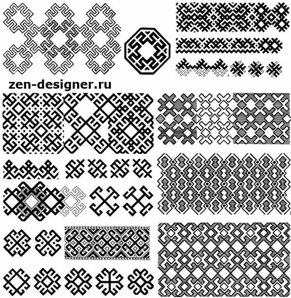 Мордовский эрзя национальный узор