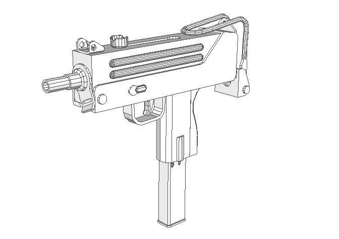 Пистолет-пулемёт Uzi Mac-10