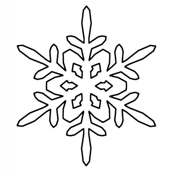 Трафарет «снежинки»