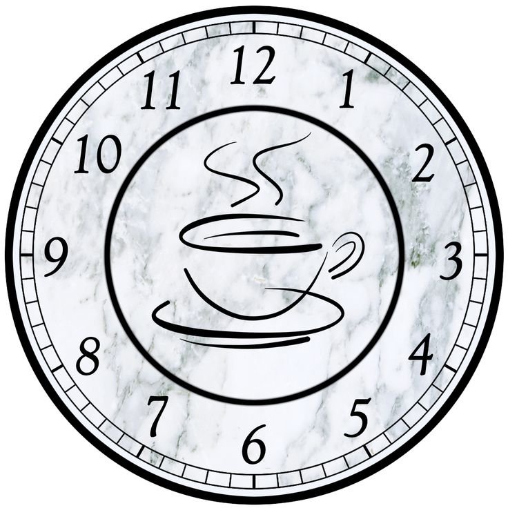 Часы настенные трафарет с циферблатом