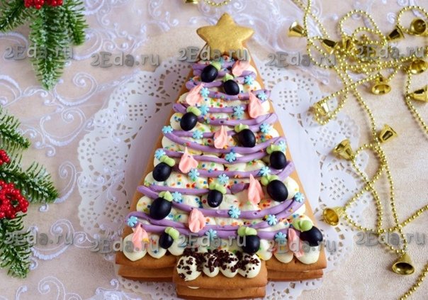 Медовый торт елочка