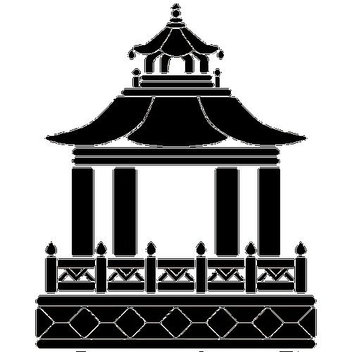 Силуэт китайской пагоды