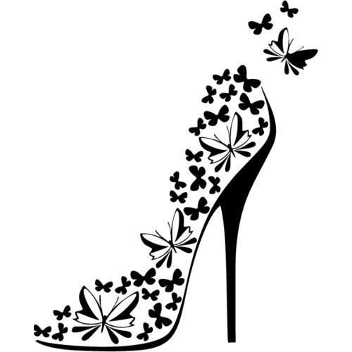 Наклейка "туфелька"