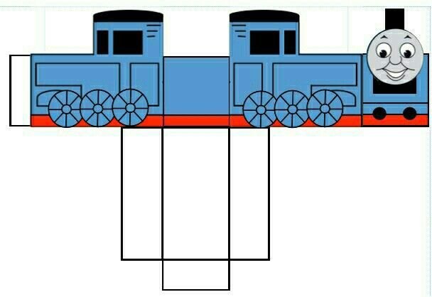 Паровоз развертка