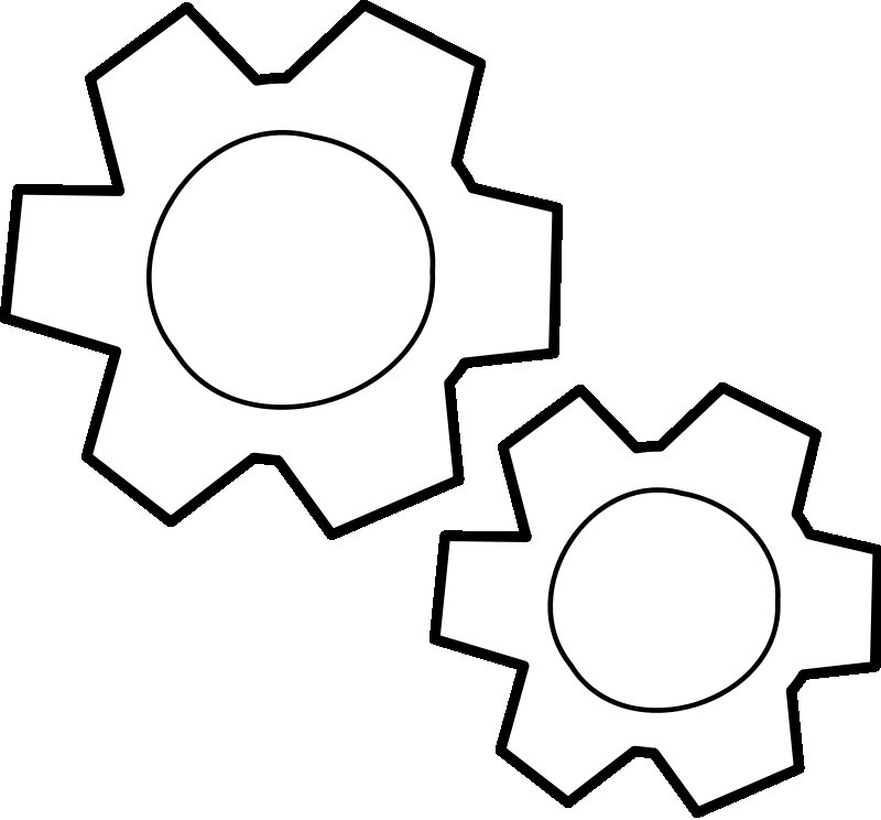 Трафарет "шестеренки"