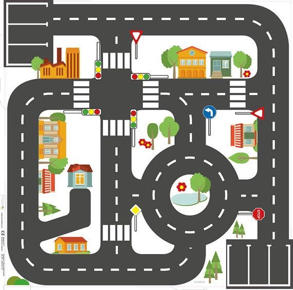 Макет дороги для детского