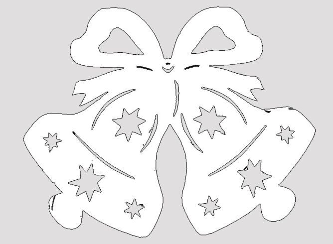 Трафареты на окна на новый год