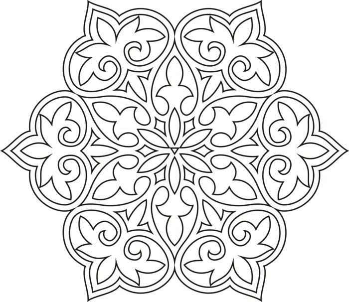 Раскраски узоры орнаменты