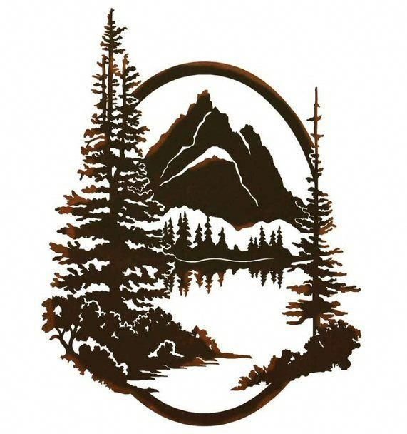 Силуэтный пейзаж