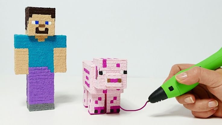 Майнкрафт 3д ручкой