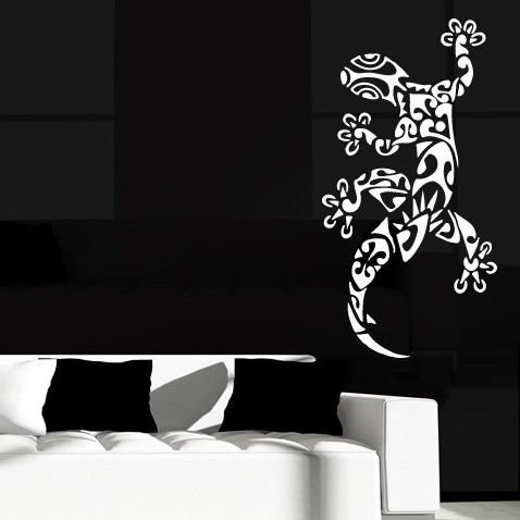 На стену трафарет с животными