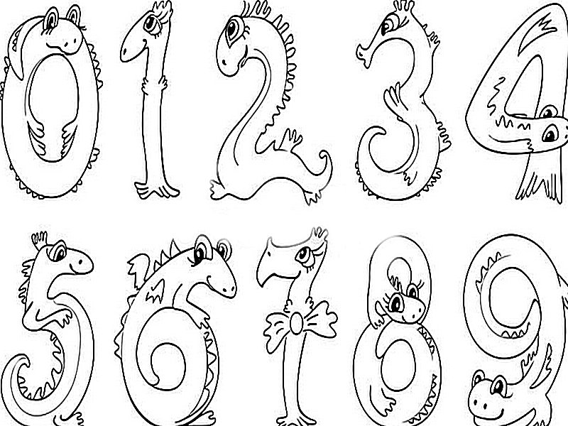 Цифры рисунок