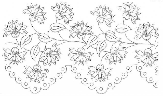 Узоры цветов для вышивки