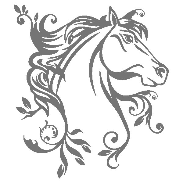 Узоры для выжигания лошади