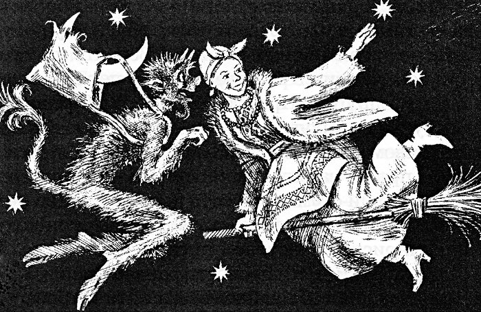 Гоголь ночь перед Рождеством иллюстрации