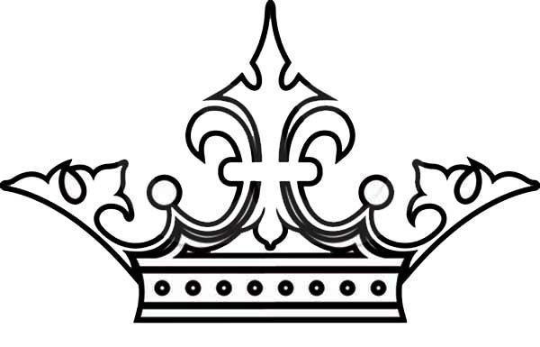 Корона черно белая