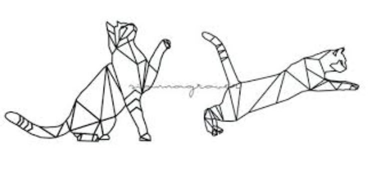 Фигуры животных из линий