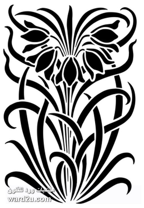 Цветочный орнамент в стиле Модерн