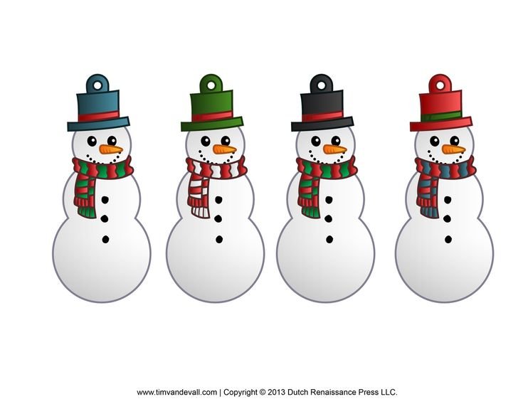 Снеговики на окна трафареты цветные