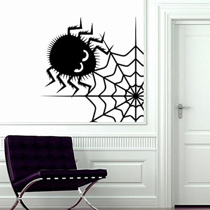 Наклейка паук на стену