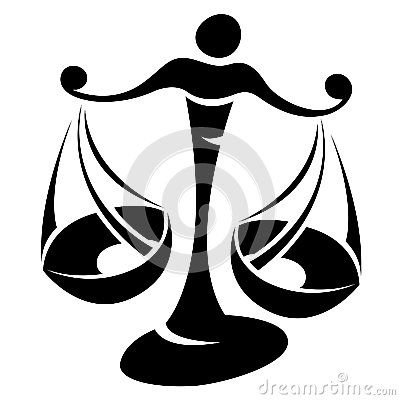 Знак весы трафарет