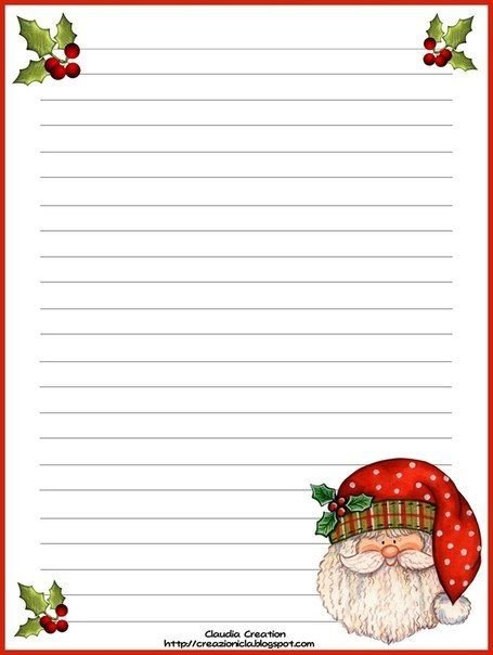 Бумага для письма деду Морозу