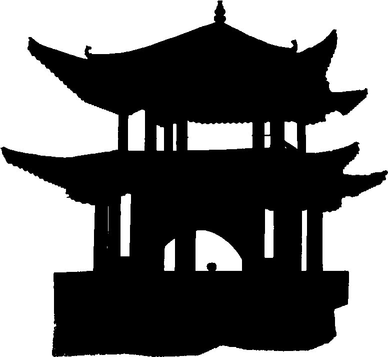 Силуэты японских храмов